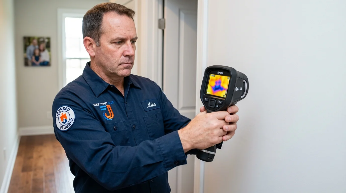 Thermal imaging leak detection by Johns Plumbing LLC in Wagner